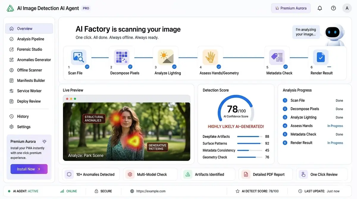 AI micro-repair planning dashboard — example of the AI tool dashboard software